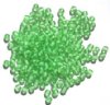 100 4mm Transparent Peridot Round Czech Glass Beads